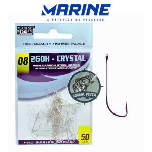Anzol Marine Sports 260H Crystal Nickel - 50 Peças