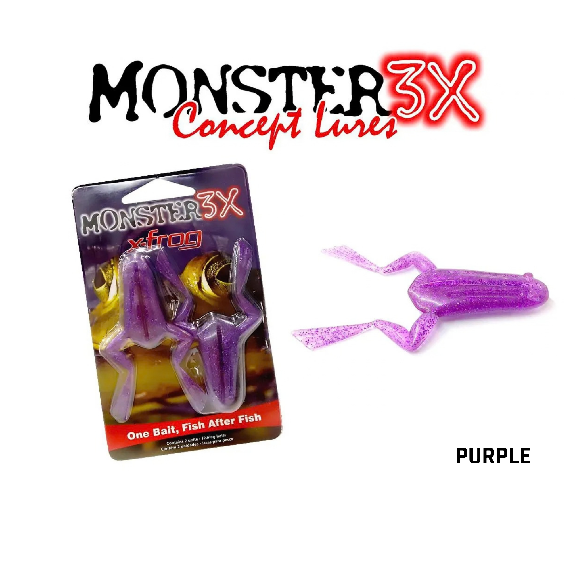 Isca Artificial Monster 3X Sapo X-Frog Soft - 9 cm (c/ 2 unidades)