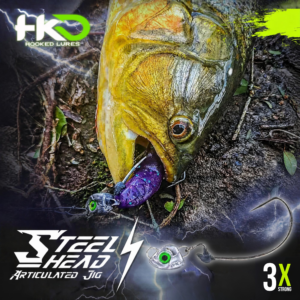 Anzol Jig Head Articulado EWG Wide 3X HKD Steel Head com trava