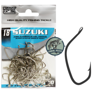 Anzol Marine Sports Suzuki Aço Carbono P/ Pesca 50 Pçs
