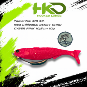Anzol Off Set Lastreado com trava 5/0 – The Beast Hook Hkd