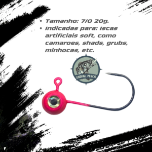 Anzol Maruri JIG HEAD Colorido Embalagem com 02 unidades