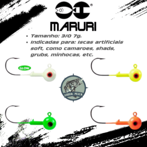 Anzol Maruri Jig Metal Jig Embalagem com 06 unidades