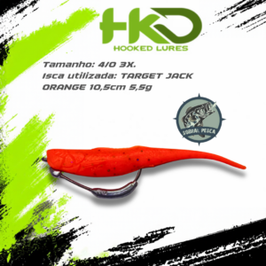 Anzol Offset 4/0 Lastreado c/ trava - The Beast Hook HKD