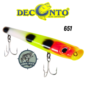 Isca Artificial Popper, Bocarra 140, com garatéia reforçada para Amazônia, 14cm, 30g-Deconto