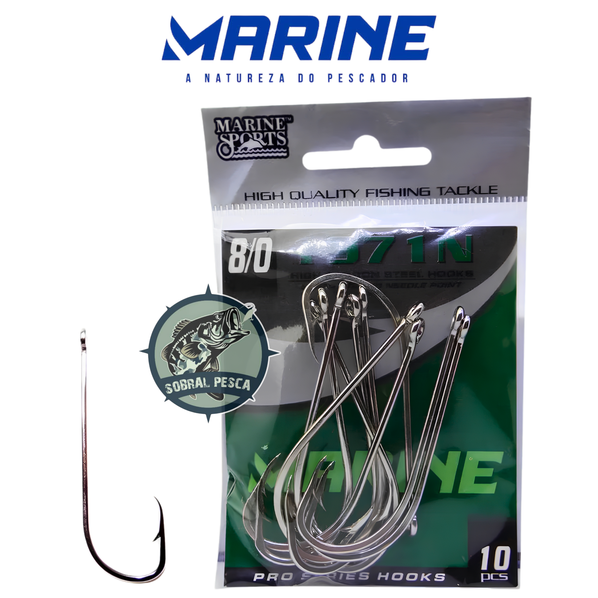 Anzol Marine Sports 1971N com 10und - Imagem 3